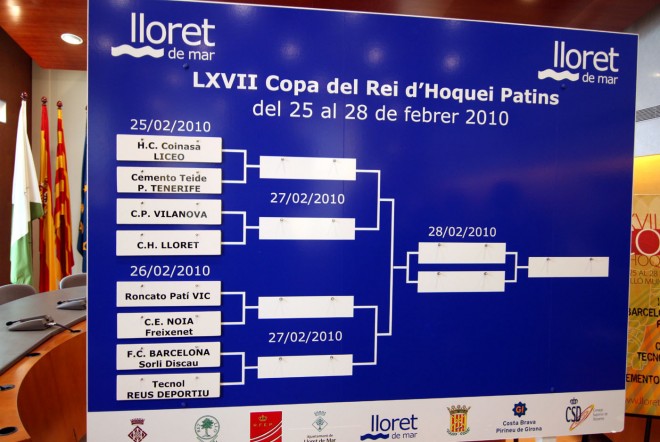 cartelllloret Quadre de la Copa del rei d'hoquei 2010
