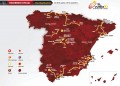 Mapa de la 65à edició de la Vuelta a Espanya.