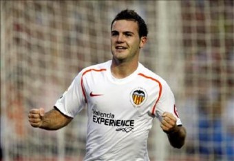 Juan Mata, jugador del València