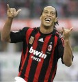 Ronaldinho, jugador del Milan AC
